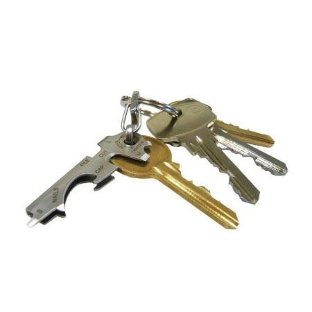 KeyTool Porte Clés Outils Multifonction KeyTool avec Décapsuleur Tournevis et autres 