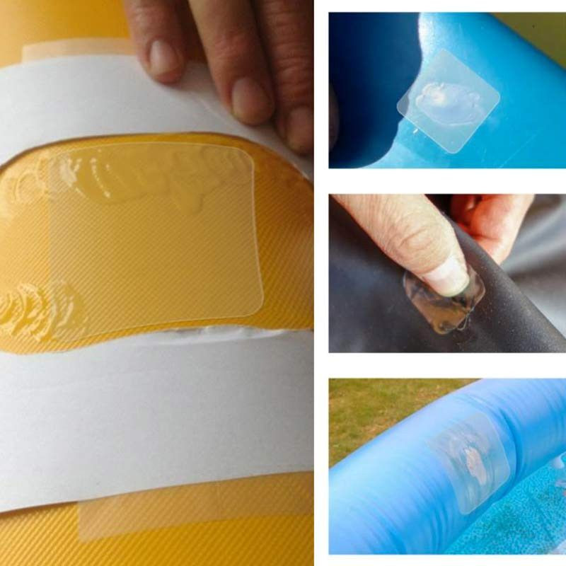 SUPER NANO : Super Patchs de Réparations Imperméables pour Piscines, Bouées, Matelas