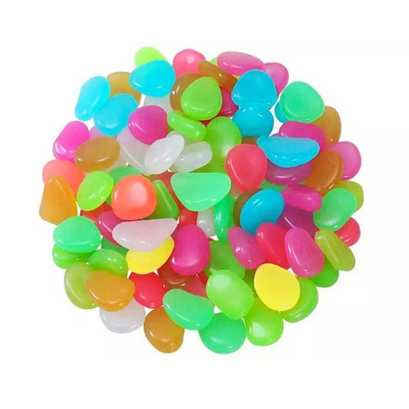 PHOSPHOSTONES : 100 Galets Fluorescents de Décoration