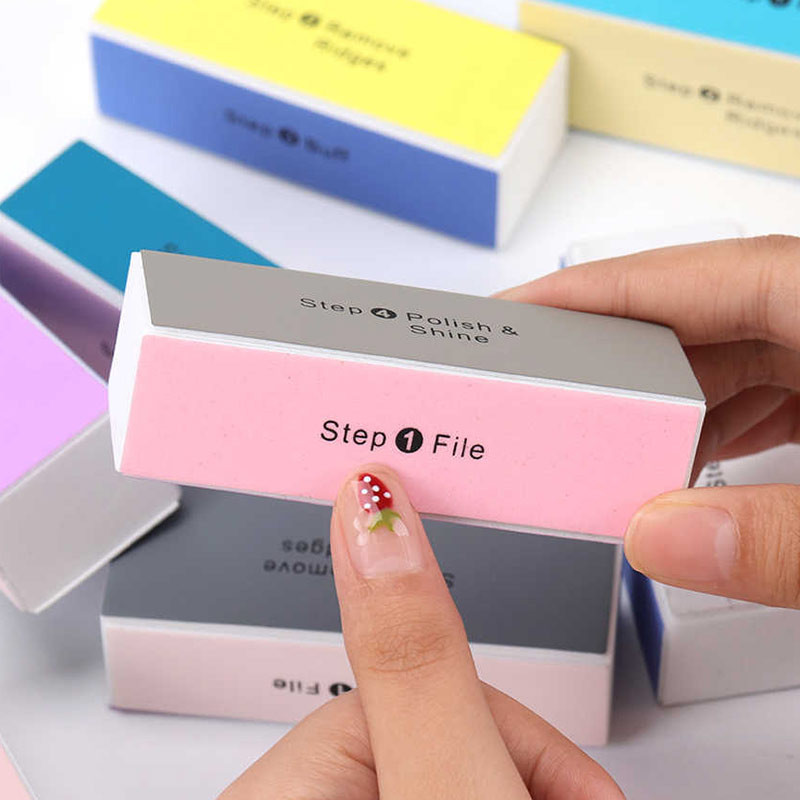 EMBELLISS'LIME : Bloc Polissoire à Ongles 4 Faces et 4 Fonctions