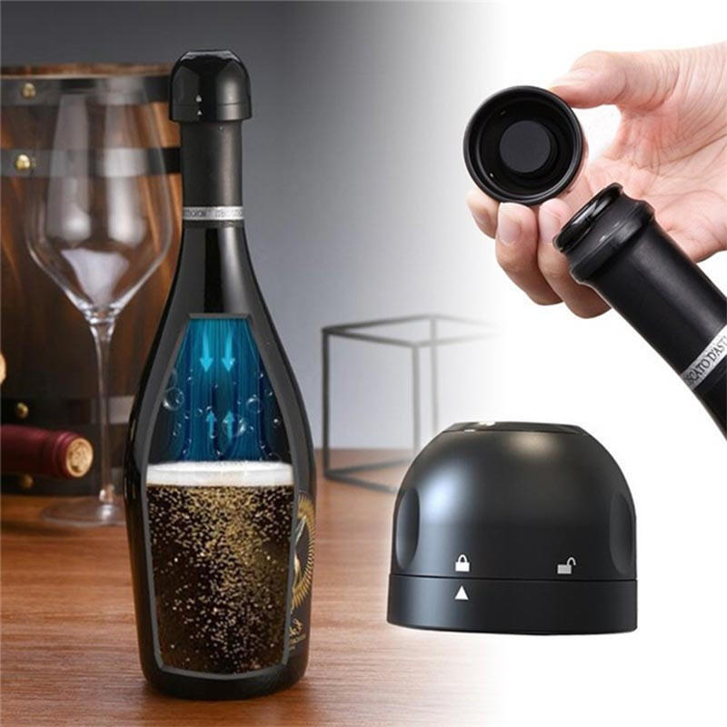 STOPPER : Bouchon Hermétique pour Bouteille de Vin ou Champagne