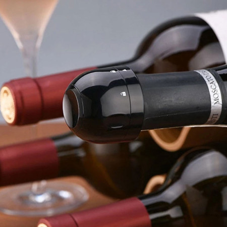 STOPPER : Bouchon Hermétique pour Bouteille de Vin ou Champagne