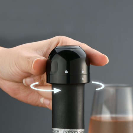 STOPPER : Bouchon Hermétique pour Bouteille de Vin ou Champagne