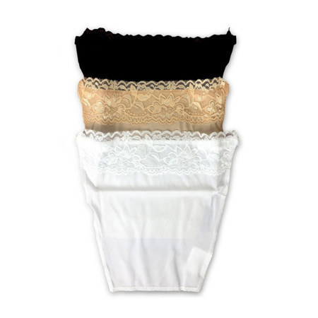 CAMI SECRET : Lot de 3 Cache-Décolletés avec Dentelle