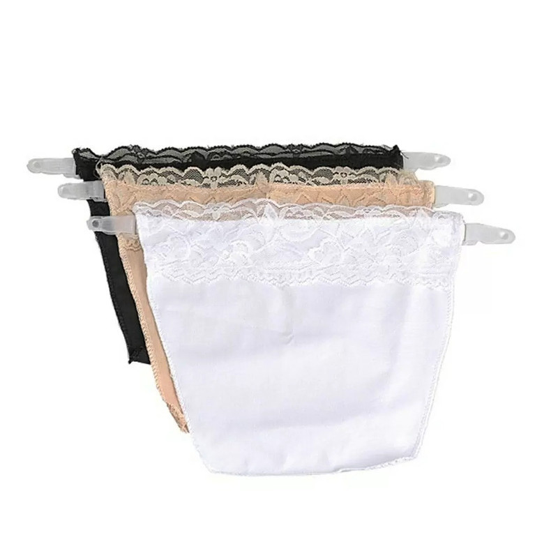 CAMI SECRET : Lot de 3 Cache-Décolletés avec Dentelle