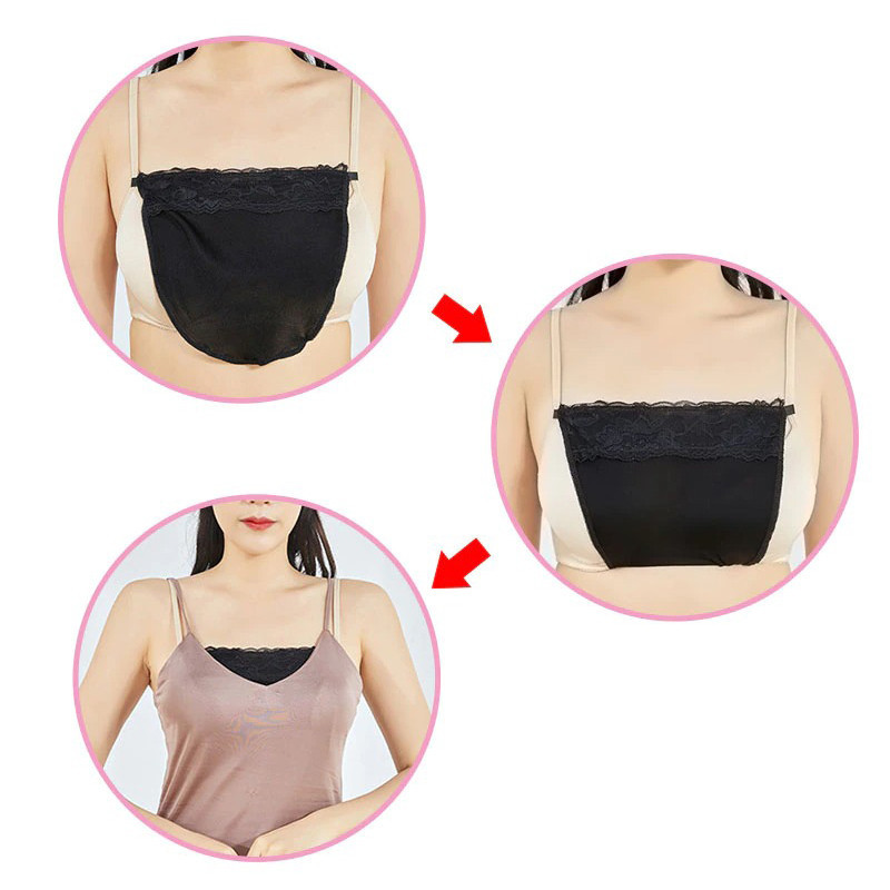 CAMI SECRET : Lot de 3 Cache-Décolletés avec Dentelle