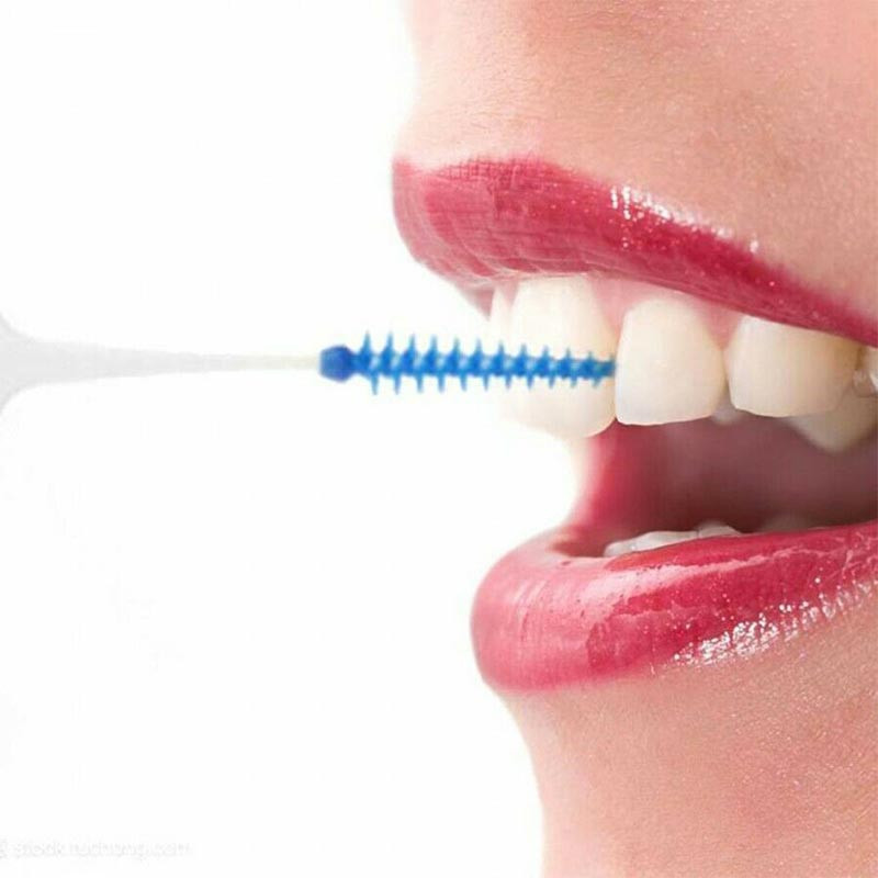 DENTAL FLOSS : 20 Brossettes Interdentaires en Silicone Souple