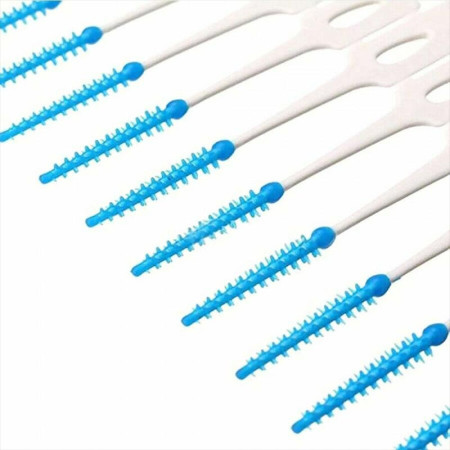 DENTAL FLOSS : 20 Brossettes Interdentaires en Silicone Souple