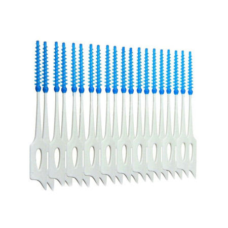 DENTAL FLOSS : 20 Brossettes Interdentaires en Silicone Souple
