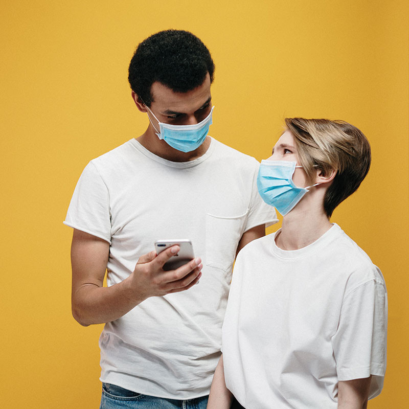 SANITRADE CHIRURGICAUX : Boite de 50 Masques Chirurgicaux Jetables Norme  EN14683