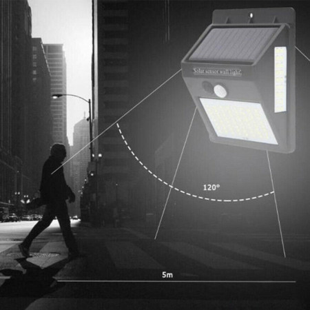SOLARNA : Lampe LED Solaire Avec Capteur De Mouvement 120°