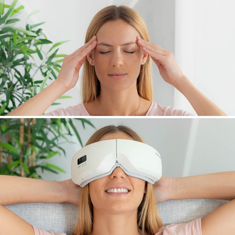EYESKY : Masseur 4-en-1 par Compression d'Air pour les Yeux