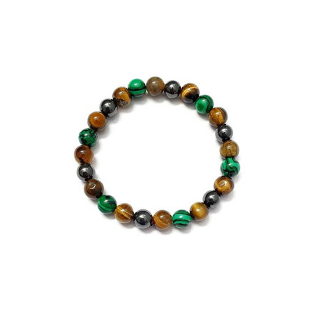 LITHOTHERAPIE BRACELET : Bracelet Énergie en Malachite Naturelle