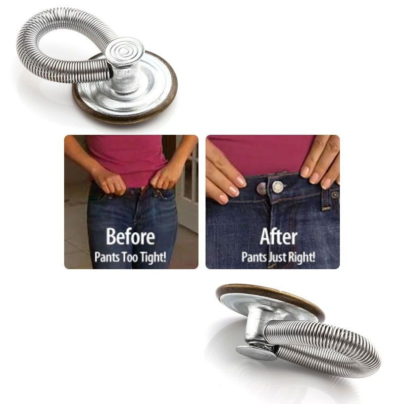 Lot de 6 Boutons Magiques Rallonge pour un Ajustement Parfait de vos Jeans et Pantalons 