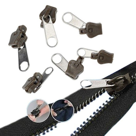 Kit de Réparation 6 Fermeture Eclair Remplacement Zip Réparez vous-même vos fermetures zippées FixnZip