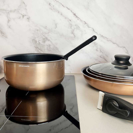 AM478 : Batterie de Cuisine 20 Pièces Arthur Martin avec Ustensiles et Poignée