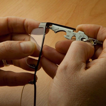 KeyTool Porte Clés Outils Multifonction KeyTool avec Décapsuleur Tournevis et autres 