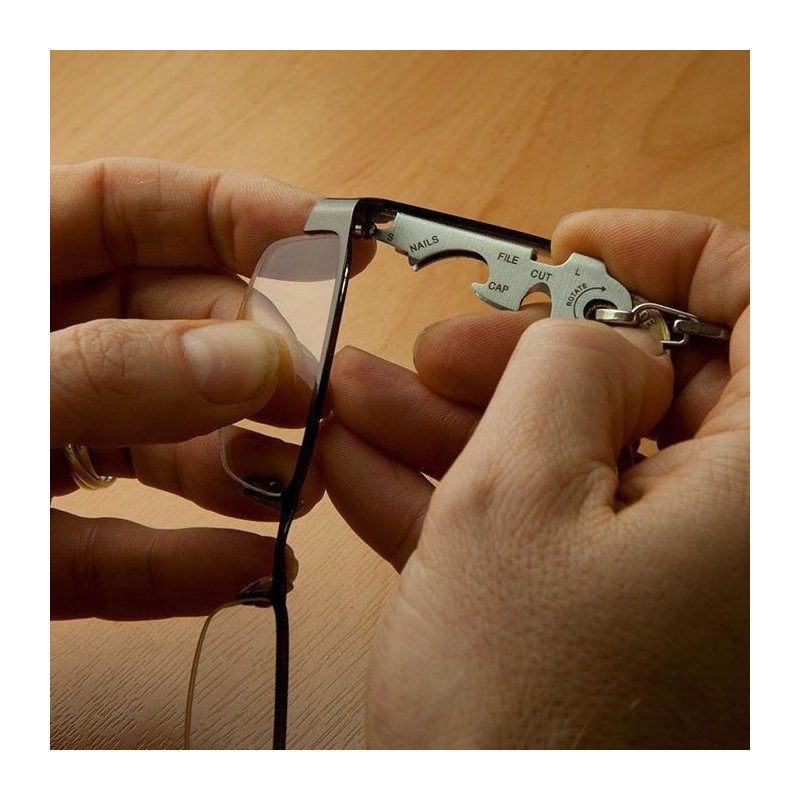KeyTool Porte Clés Outils Multifonction KeyTool avec Décapsuleur Tournevis et autres 