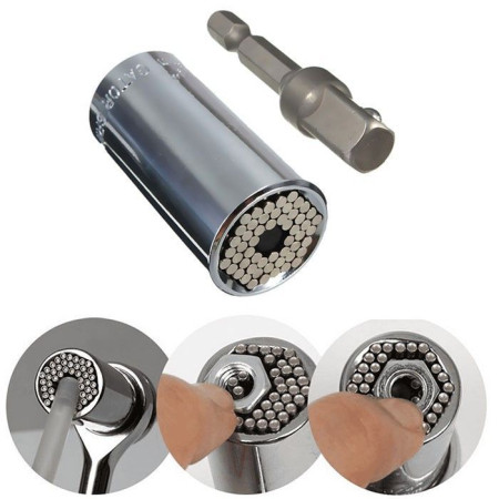 Outil Reparation Douille Universelle Gator Grip Clé à Clique 7-19mm