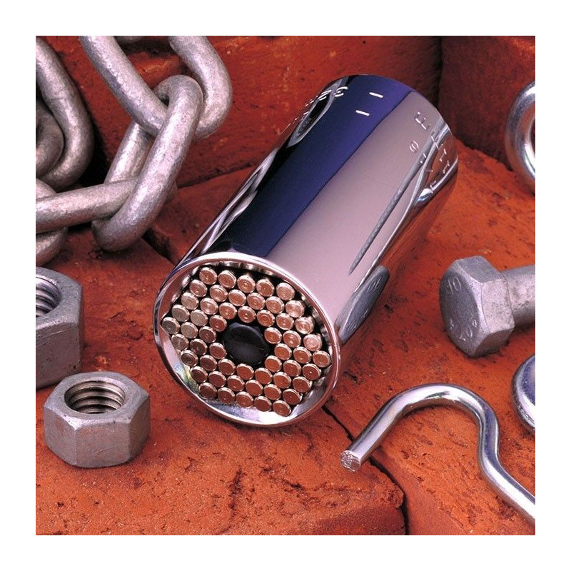 Outil Reparation Douille Universelle Gator Grip Clé à Clique 7-19mm