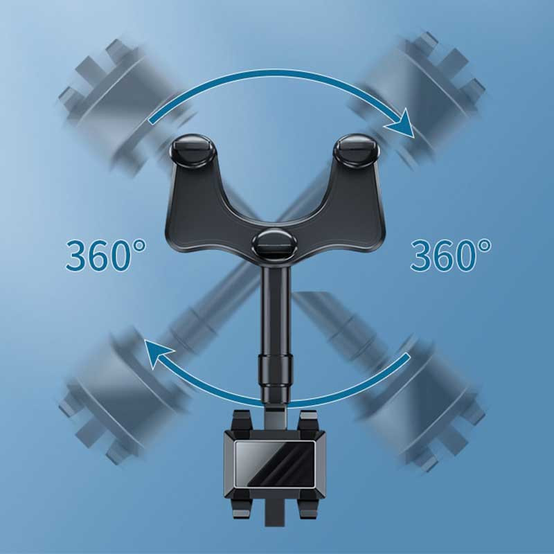 SWIVEL 360 : Support de Téléphone Universel Rotatif pour Rétroviseur