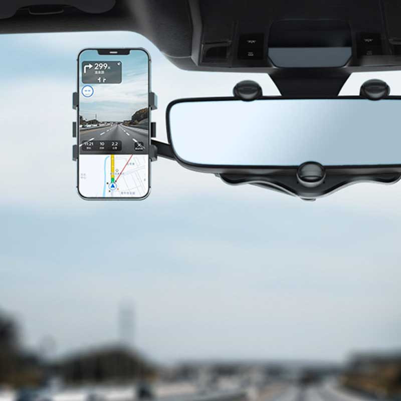 SWIVEL 360 : Support de Téléphone Universel Rotatif pour Rétroviseur