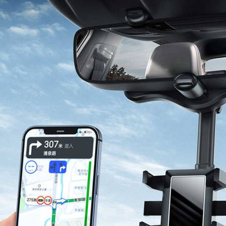 SWIVEL 360 : Support de Téléphone Universel Rotatif pour Rétroviseur