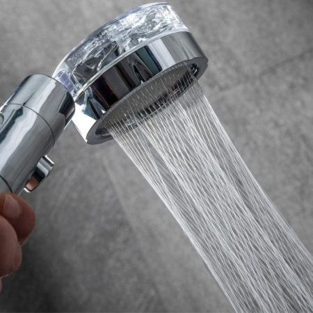 HELIWER - Pommeau de Douche Écologique avec Hélice à Pression et Filtres Purificateurs
