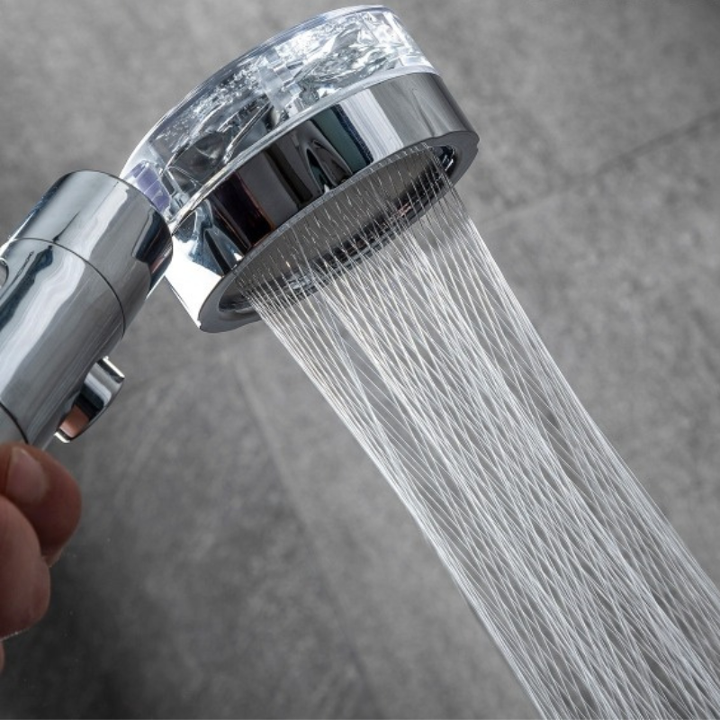HELIWER - Pommeau de Douche Écologique avec Hélice à Pression et Filtres Purificateurs