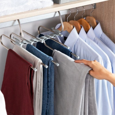 HAVSER : Cintre Multiple Pour Pantalons 5 en 1