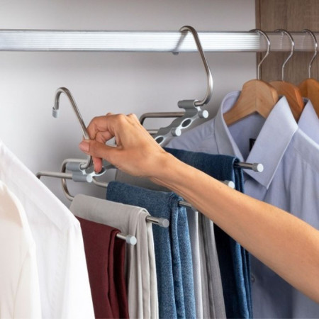 HAVSER : Cintre Multiple Pour Pantalons 5 en 1