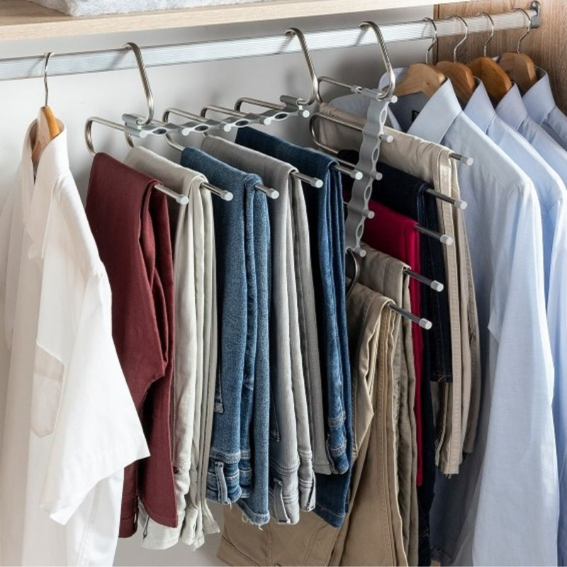 HAVSER : Cintre Multiple Pour Pantalons 5 en 1