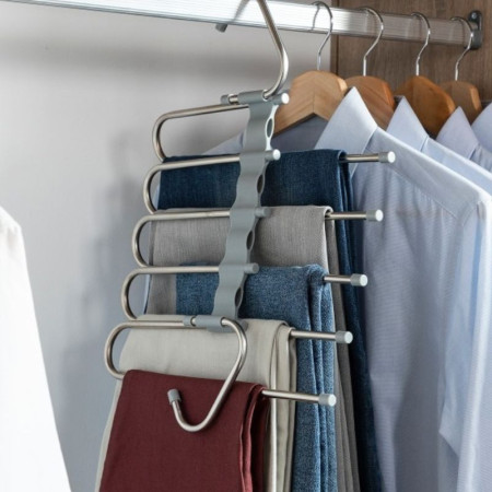 HAVSER : Cintre Multiple Pour Pantalons 5 en 1