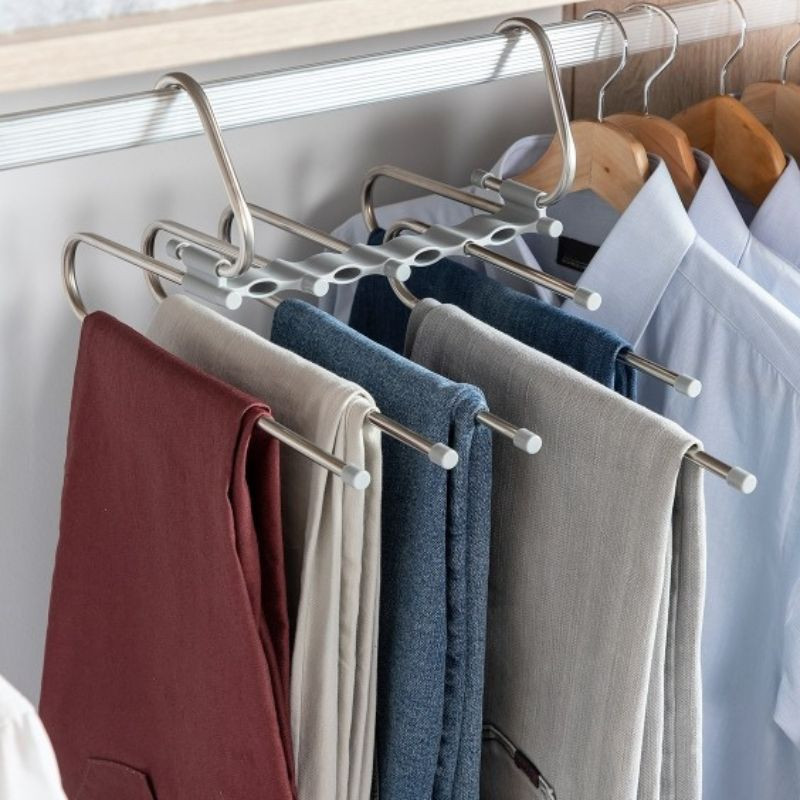 HAVSER : Cintre Multiple Pour Pantalons 5 en 1