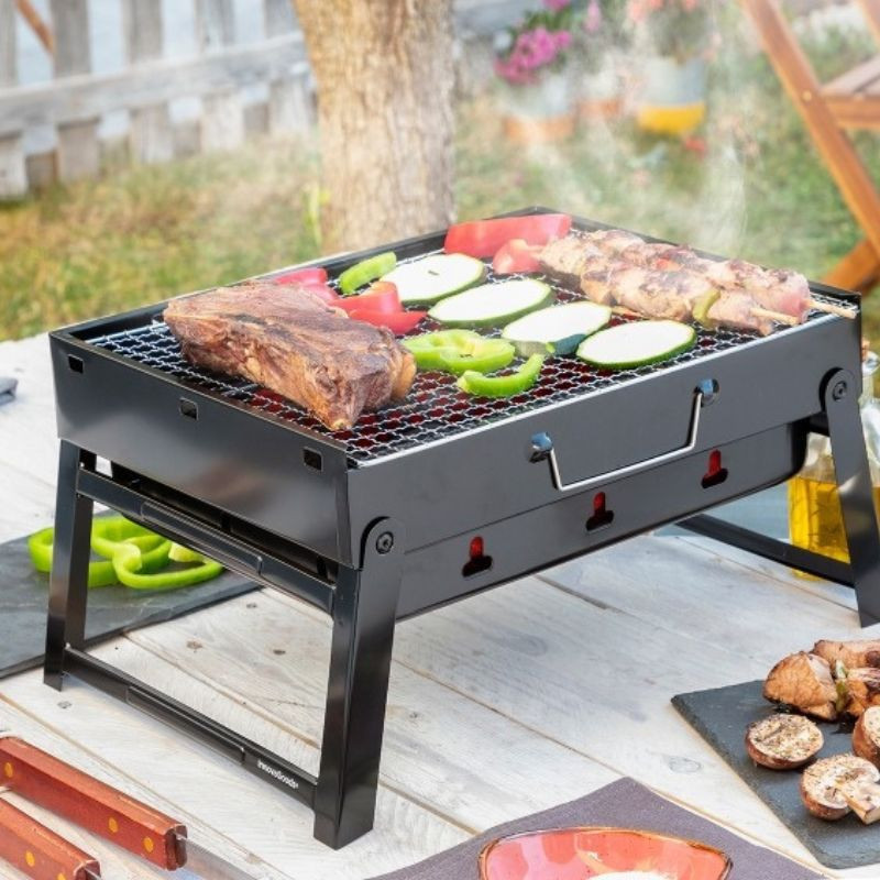 BEARBQ : Barbecue Pliable Portatif à Charbon