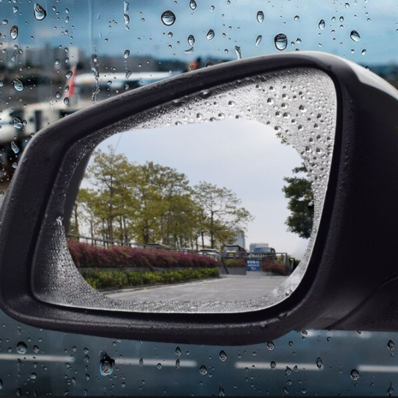 RAINPROOF FILM : Pack de 2 Films de Protection pour Rétroviseur Anti-Pluie et Anti-Buée (95-135 mm)