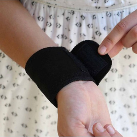 WRIST SUPPORT : Paire de Protèges Poignet Tourmaline Magnétiques Autochauffants Anti Arthrose