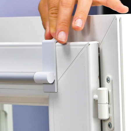 CURTAIN RAIL : Tringle Extensible pour Fenêtre Prête à Poser - 60-105 cm