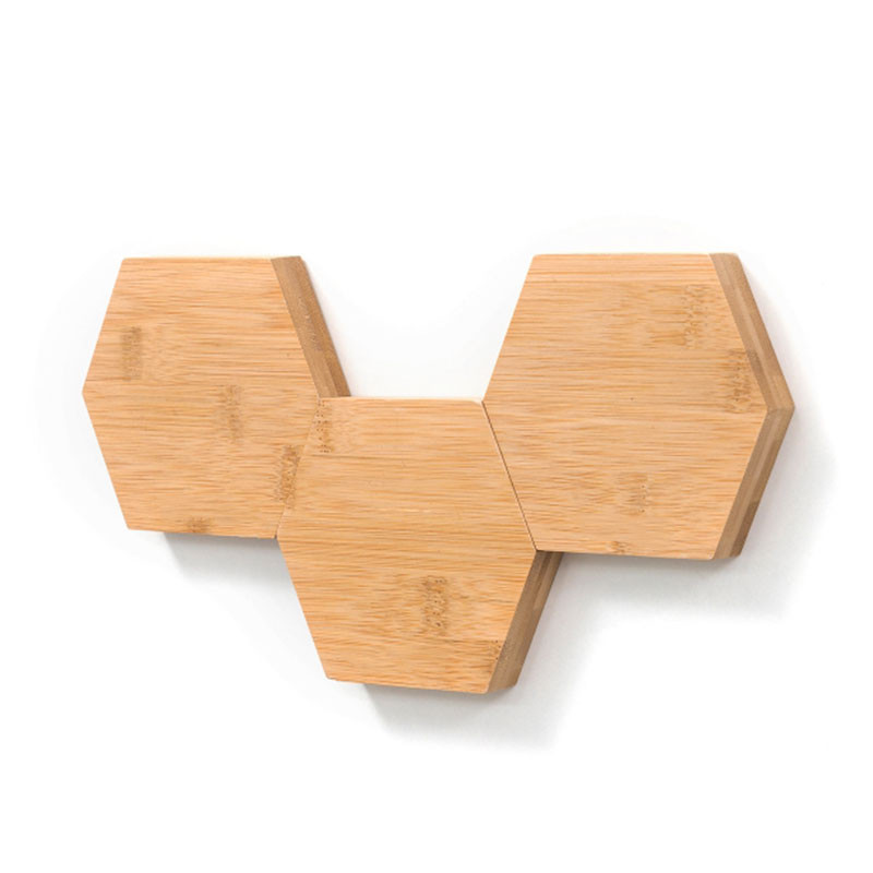 MAGBU : Lot de 3 Supports Magnétiques en Bambou pour Ustensiles de Cuisine