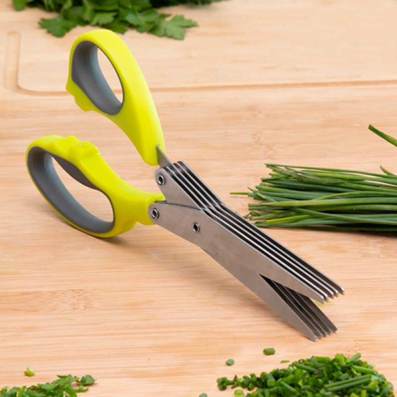 FIVESSOR : Ciseaux de Cuisine Cinq Lames en Acier Inox