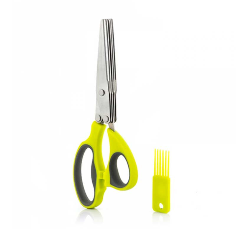 FIVESSOR : Ciseaux de Cuisine Cinq Lames en Acier Inox