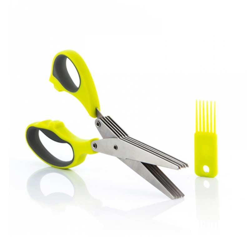 FIVESSOR : Ciseaux de Cuisine Cinq Lames en Acier Inox