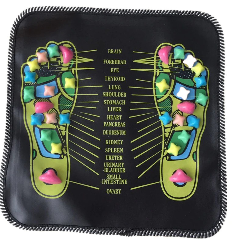 REFLEXOMAT : Tapis de Réflexologie Plantaire avec Pavés de Massage pour Soulager le Corps