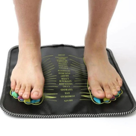 REFLEXOMAT : Tapis de Réflexologie Plantaire avec Pavés de Massage pour Soulager le Corps
