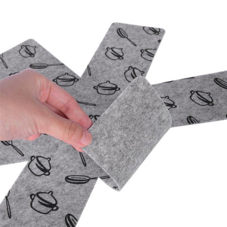 Protections Poêles et Casseroles en Feutrine Anti-Rayures - Pack de 6 - PROTECT PAN