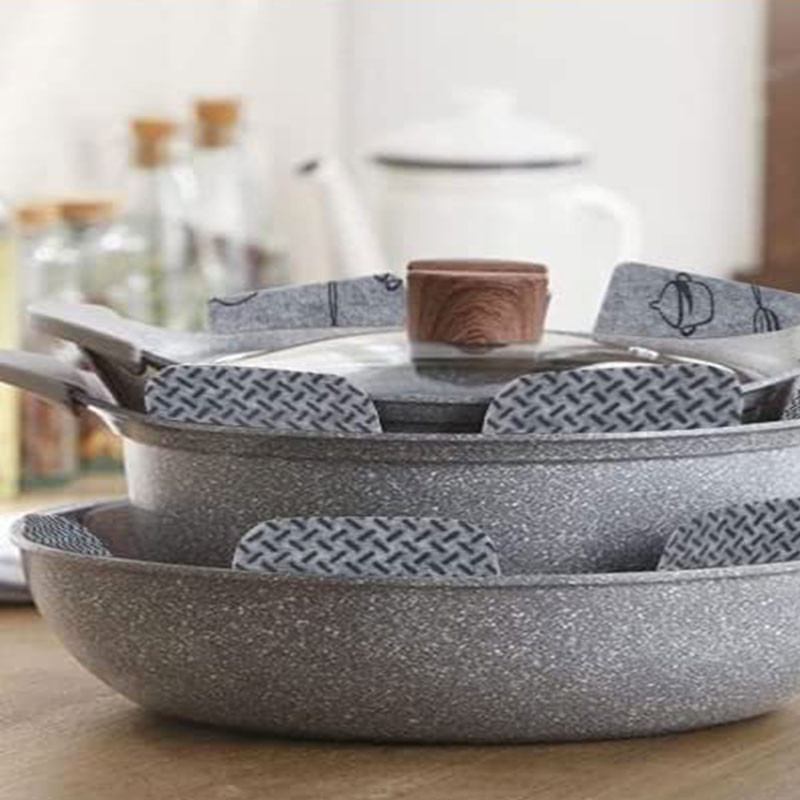 Protections Poêles et Casseroles en Feutrine Anti-Rayures - Pack de 6 - PROTECT PAN