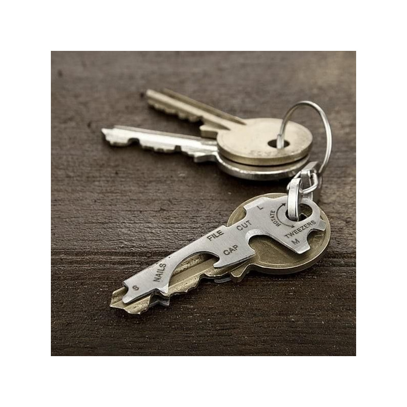 KeyTool Porte Clés Outils Multifonction KeyTool avec Décapsuleur Tournevis et autres 
