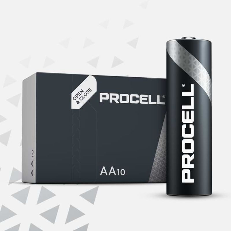 PROCELL : Pack de 10 Piles Alcalines Duracell (1.5V)