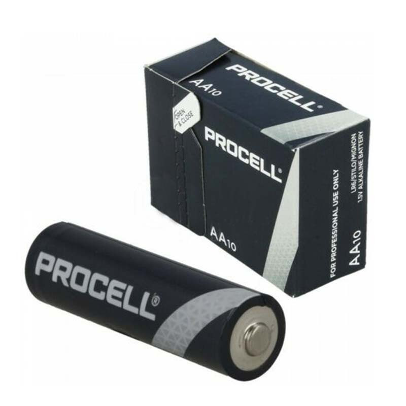 PROCELL : Pack de 10 Piles Alcalines Duracell (1.5V)