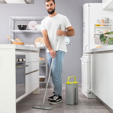 KLIRIMOP - Balai Serpillière à Tête Rotative 360° avec Seau Double Action